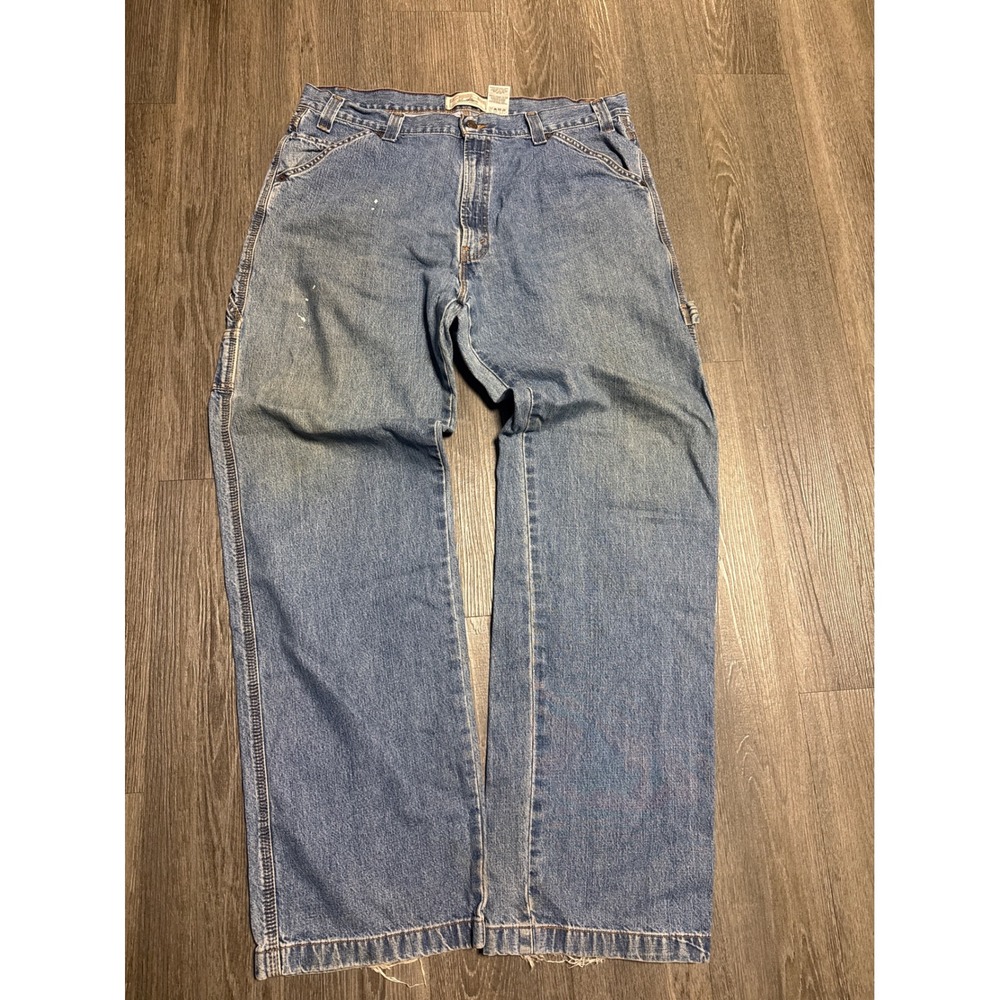 Levi Strauss Signature Mens Carpenter Jeans Baggy Denim W36 L34 Workwear Utility